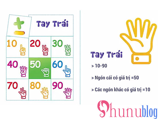 Tay Trái Finger Math Tay Trái