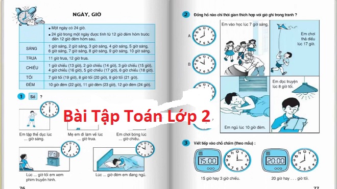bài tập toán lớp 2