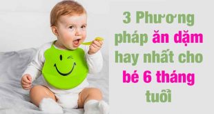 Ăn dặm cho bé 6 tháng tuổi