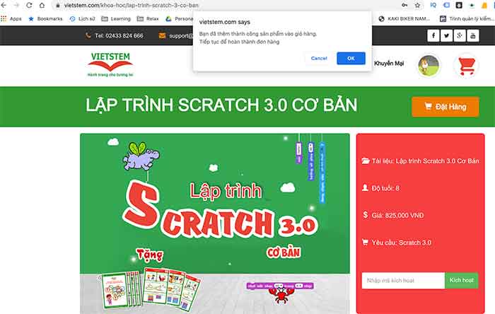 Hướng dẫn đặt hàng trên Vietstem