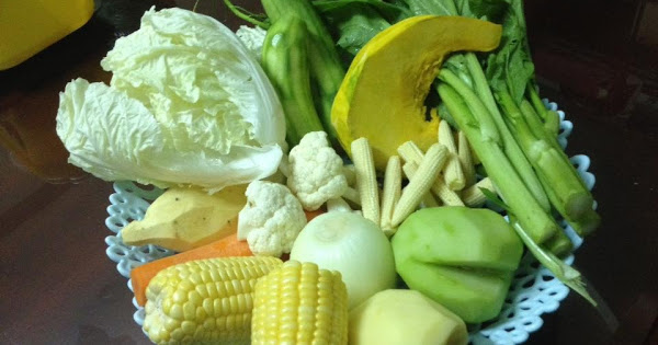 2.1 Nguyên liệu nấu nước dashi rau củ quả