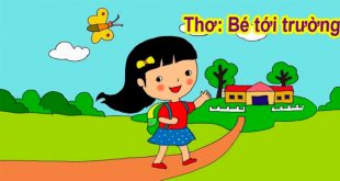 bài thơ bé tới trường