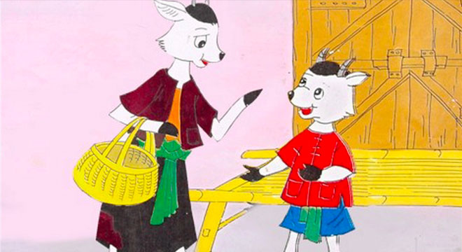 Truyện mầm non số 1: Truyện dê con nhanh trí