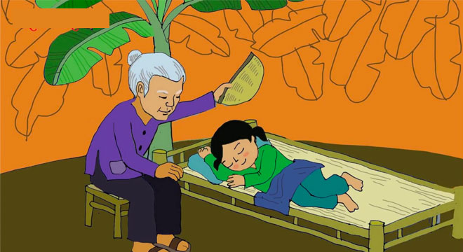 bài thơ chiếc quạt nan