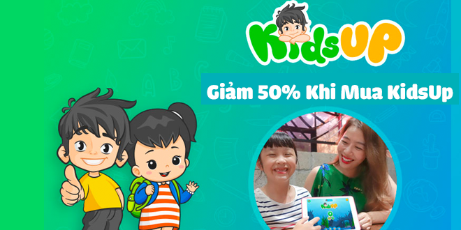 Mua Phần Mềm KidsUp Trọn Đời Và KidsUp Một Năm Giảm Tới 55%