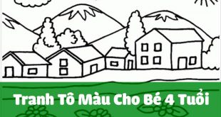 tranh tô màu cho bé 4 tuổi