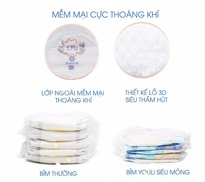 Review bỉm Youli Xanh các đặc điểm nổi bật 