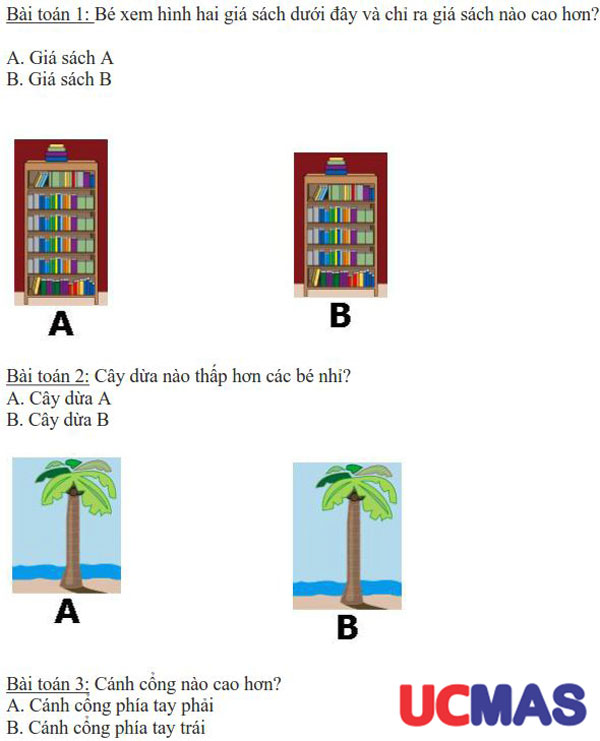 Bài tập toán tư duy cho trẻ 3 tuổi dạng 3: Bài tập nhận biết hình dáng
