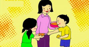 bài thơ chia bánh