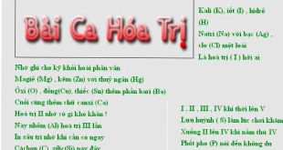 Bài Ca Hoá Trị Lớp 8 - Bài Ca Hoá Trị Cơ Bản và Nâng Cao