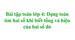 5 Dạng Toán Tổng Hiệu Lớp 4 Phổ Biến Nhất Và Cách Giải
