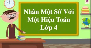 Nhân Một Số Với Một Hiệu Toán Lớp 4 - Lý Thuyết và Bài Tập Có Lời Giải