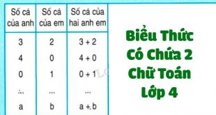 Biểu Thức Có Chứa Hai Chữ Toán Lớp 4 - Lý Thuyết và Bài Tập