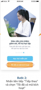 Bước 2: Chọn tôi đã có mã