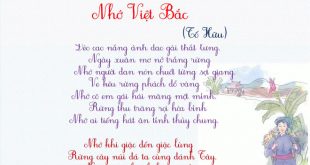 Bài Thơ Nhớ Việt Bắc - Nội Dung Chi Tiết Bài Thơ