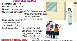 Bài Thơ Gửi Lời Chào Lớp 1 - Lời Thơ và Giáo Án