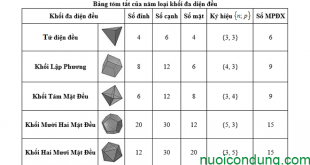 có bao nhiêu khối đa diện đều